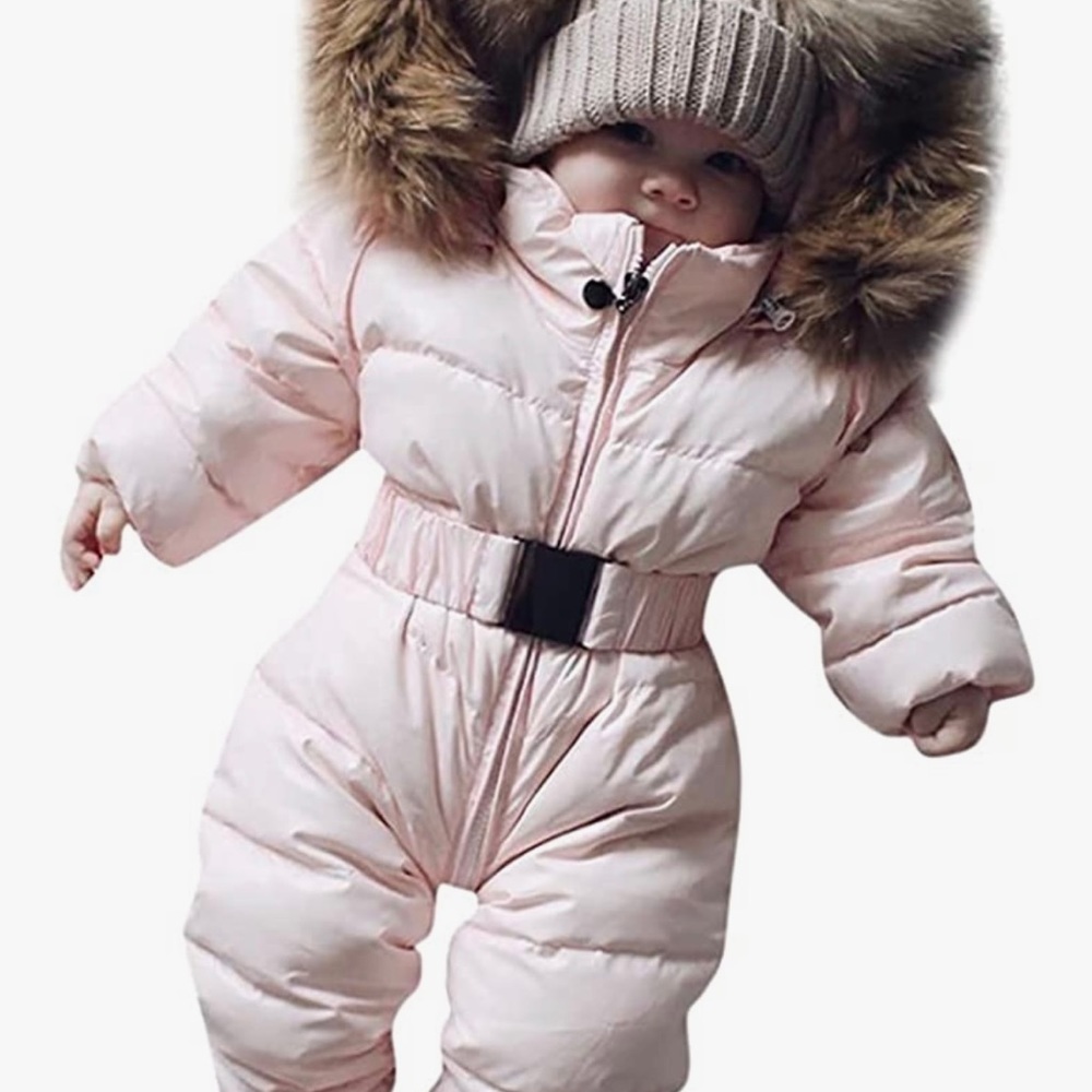 Pink Baby Girl Snow Suit